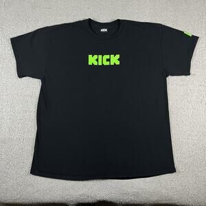 Kick Stream Shirt Mens XL Promo Streaming Platform Logo Graphic